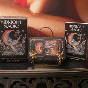 Tarot Midnight Magic Tarot Deck of Mushrooms by Sara Richard